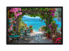 Ourdoor  Beach House Canvas Art Print