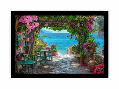 Ourdoor  Beach House Canvas Art Print