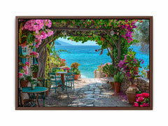 Ourdoor  Beach House Canvas Art Print