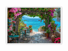 Ourdoor  Beach House Canvas Art Print