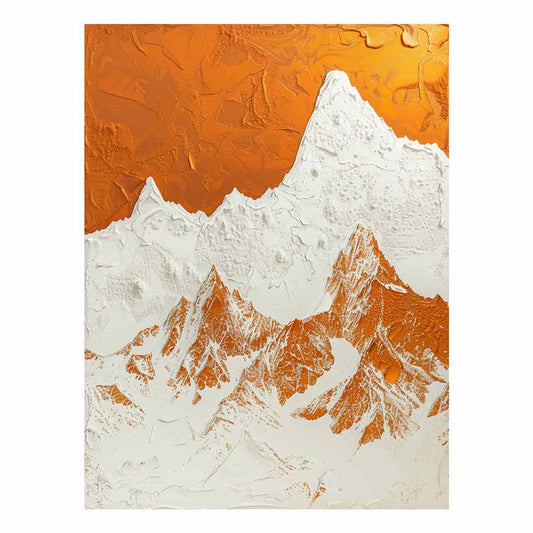 Textured Mountian  Canvas painting