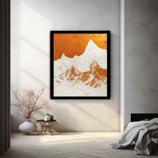 Textured Mountian  Canvas painting