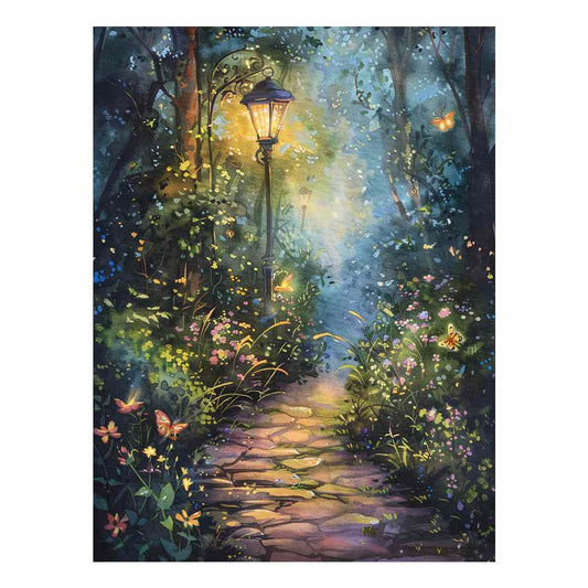Evening Garden  Canvas Art Print