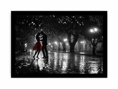 Rain Dance black & white   Canvas Art Print