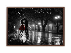 Rain Dance black & white   Canvas Art Print