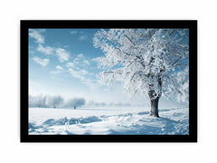 Winter Snow Tree  Canvas Art Print