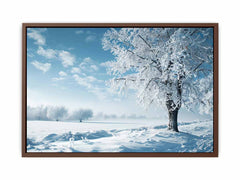 Winter Snow Tree  Canvas Art Print