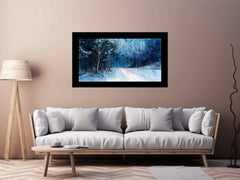 Winter  Watercolor Painitng  Canvas Art Print