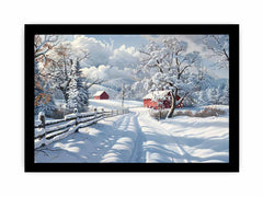 Winter Landscape  Canvas Painting Print