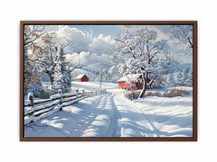 Winter Landscape  Canvas Painting Print