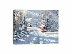 Winter Landscape  Canvas Painting Print