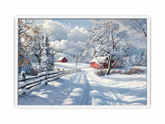 Winter Landscape  Canvas Painting Print