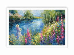 Lake Side  Canvas Art Print