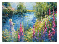 Lake Side  Canvas Art Print