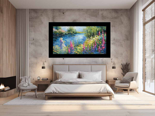Lake Side  Canvas Art Print