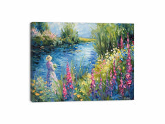 Lake Side  Canvas Art Print