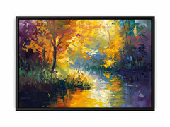 Forest Lake Canvas Painitng