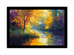Forest Lake Canvas Painitng