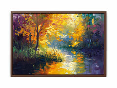 Forest Lake Canvas Painitng