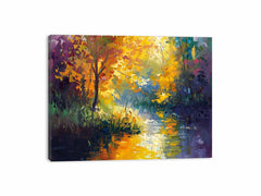 Forest Lake Canvas Painitng