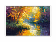 Forest Lake Canvas Painitng