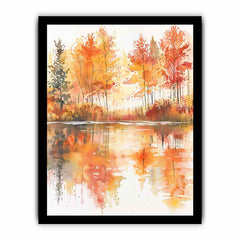 Forest Watercolor   Canvas Art Print