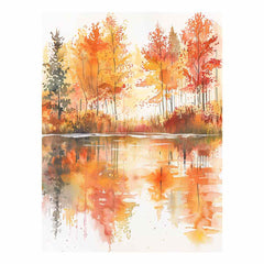 Forest Watercolor   Canvas Art Print