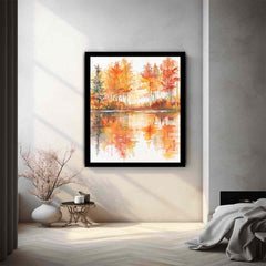 Forest Watercolor   Canvas Art Print