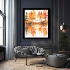 Forest Watercolor   Canvas Art Print