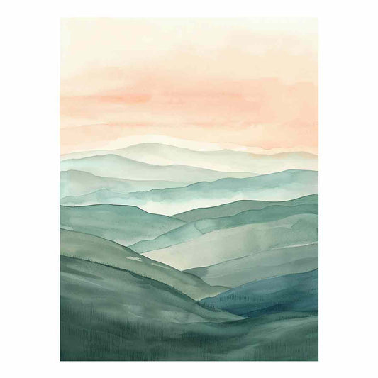 Serene Landscape  Canvas Art Print
