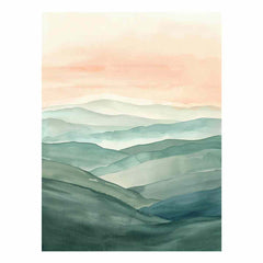 Serene Landscape  Canvas Art Print