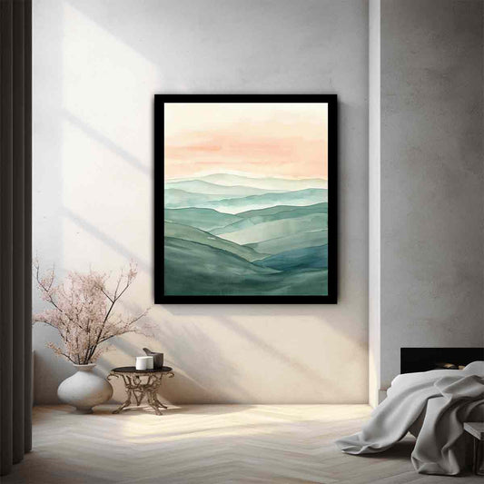 Serene Landscape  Canvas Art Print