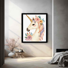Cute Unicorn Canvas Art  Print & Poster