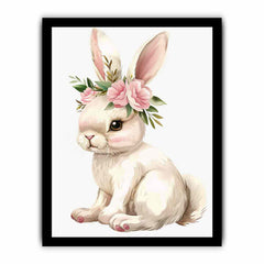 Cute Bunny  Canvas Art Print