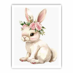 Cute Bunny  Canvas Art Print