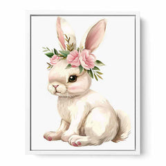 Cute Bunny  Canvas Art Print