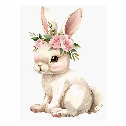 Cute Bunny  Canvas Art Print