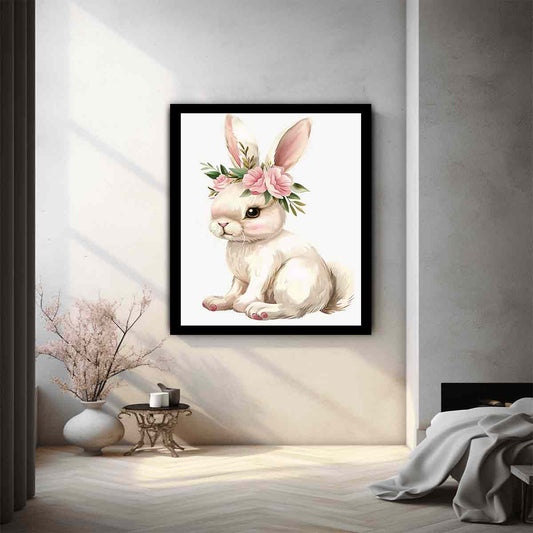 Cute Bunny  Canvas Art Print