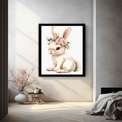 Cute Bunny  Canvas Art Print