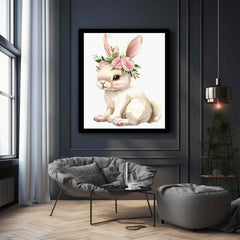 Cute Bunny  Canvas Art Print