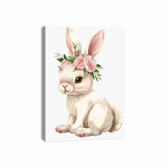Cute Bunny  Canvas Art Print