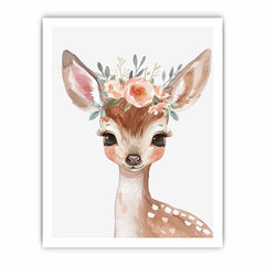 Baby Deer Canvas Art Print