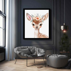Baby Deer Canvas Art Print