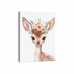 Baby Deer Canvas Art Print