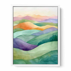 Watercolor  Landscape  Canvas Art Print