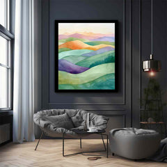 Watercolor  Landscape  Canvas Art Print