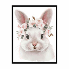 White Bunny Canvas Art Print