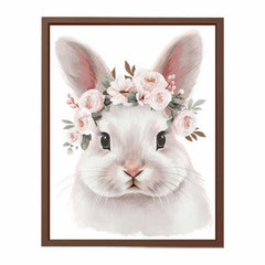 White Bunny Canvas Art Print