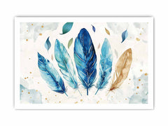 Boho Feathers  Canvas Art Print