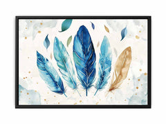 Boho Feathers  Canvas Art Print